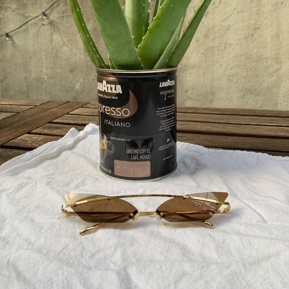 Poppy Lissiman Accessories - Rare Brown Poppy Lissiman Skinny Demon Sunglasses